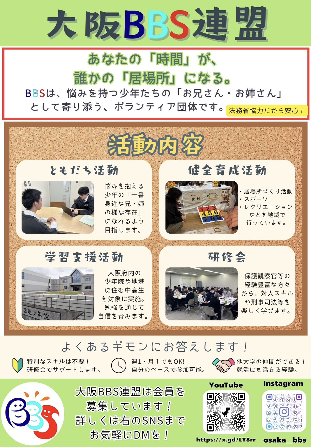 大阪BBS連盟のチラシ　裏面
